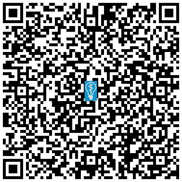 QR code image to open directions to Brighter Smile Dental in Costa Mesa, CA on mobile
